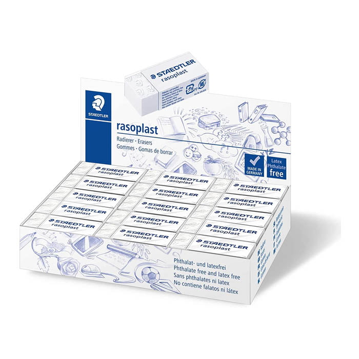 Staedtler Tradition Rastoplast Eraser PVC Free – Box of 30