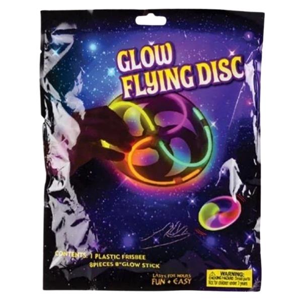 Source Direct-Glow Stick Frisbee/Flying Disk (Glow in the Dark) – Pack of 2