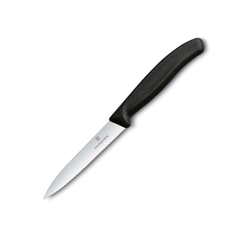 Victorinox Swiss Classic Paring Knife Serrated Edge – 10cm – Black