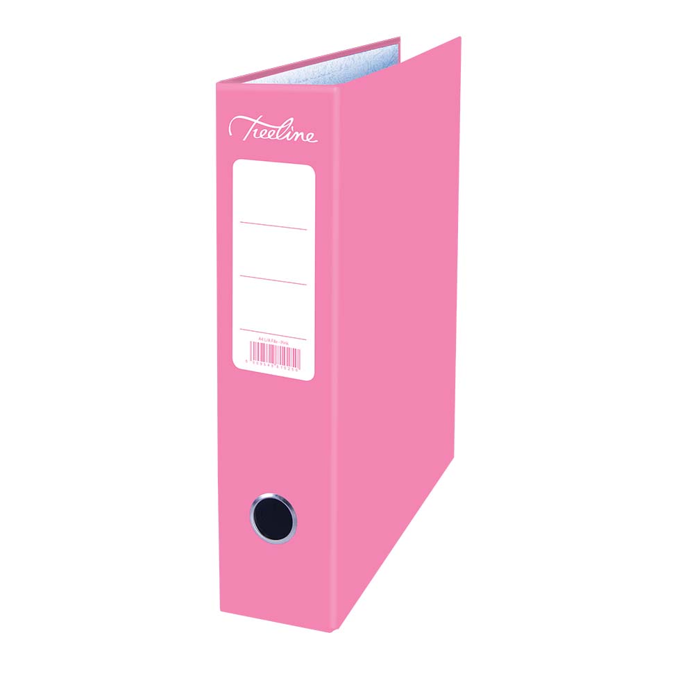 Treeline Pink A4 Board Lever Arch File – Pack of 5