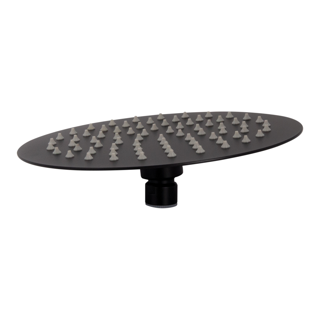 Wildberry Matt Black Round Shower Head