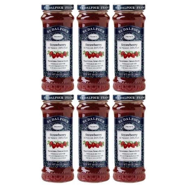 ST DALFOUR – Jam / Strawberry Extra Fruit Jam 284g – Pack of 6