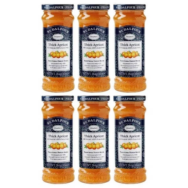 ST DALFOUR – Jam / Apricot Extra Fruit Jam 284g – Pack of 6