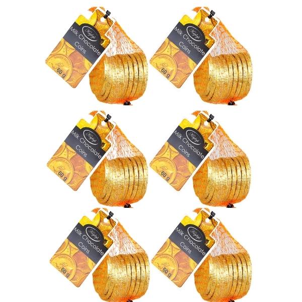 Kayley’s – Milk Chocolate Coins – 6 Bags (Total of 60 Coins)