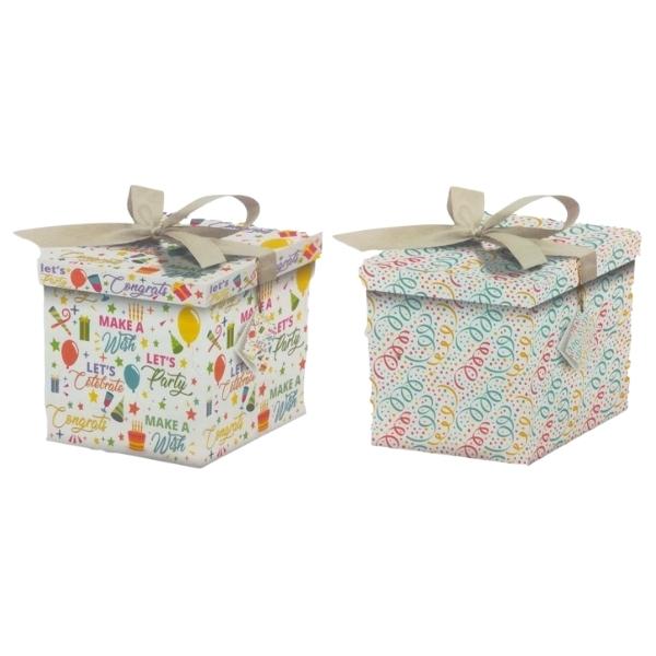 SourceDirect – Gift Box / Flat-Pack Large Gift Box – Pack of 2 (Combo)