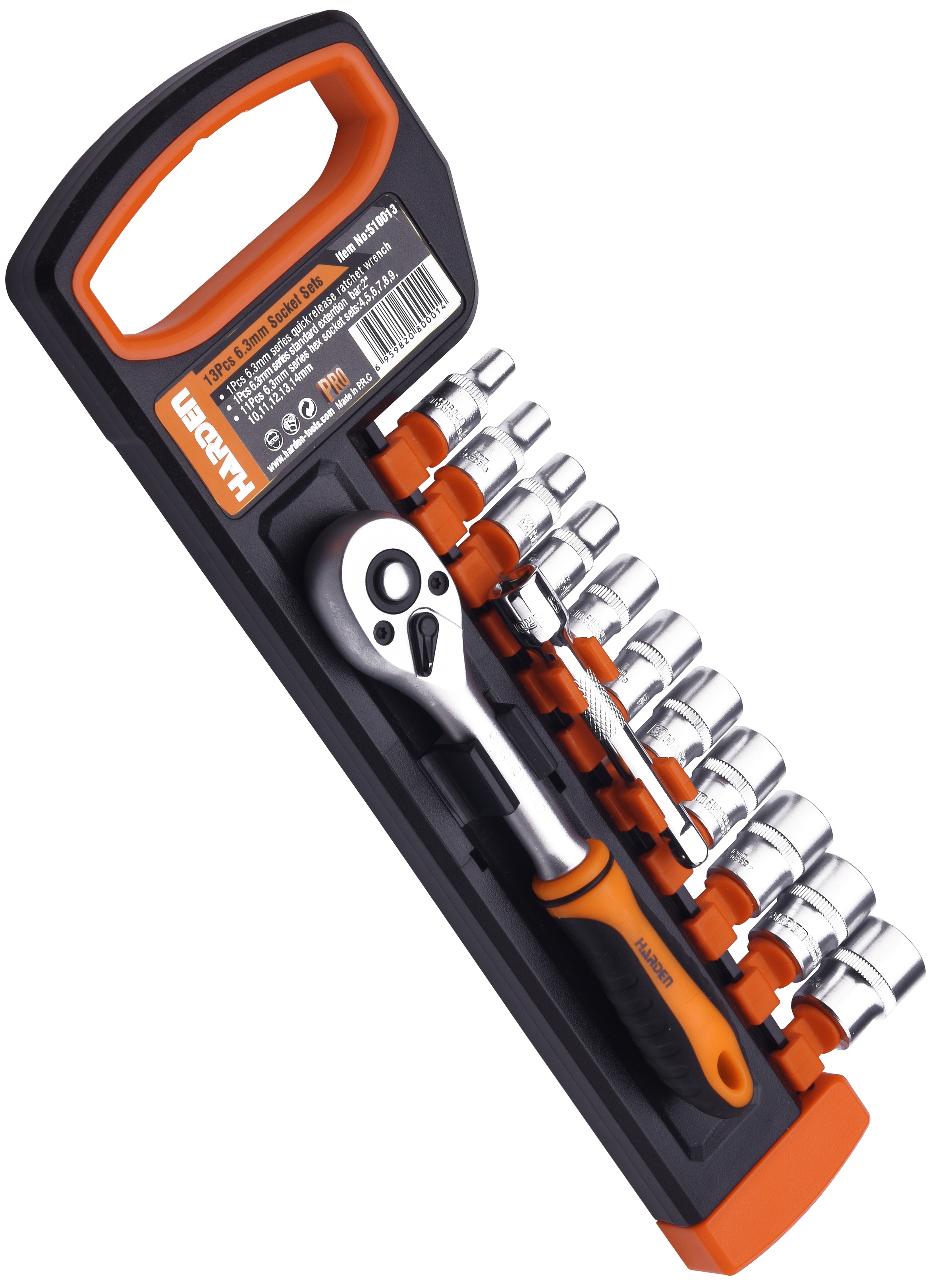 13 Pieces 1/4″ Sockets Set