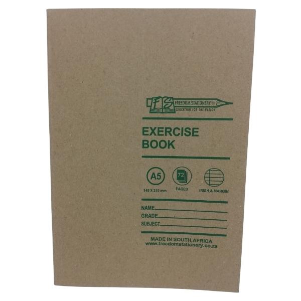 Source Direct – Exercise Book A5 72 Pages Irish and Margin – Pack of 15