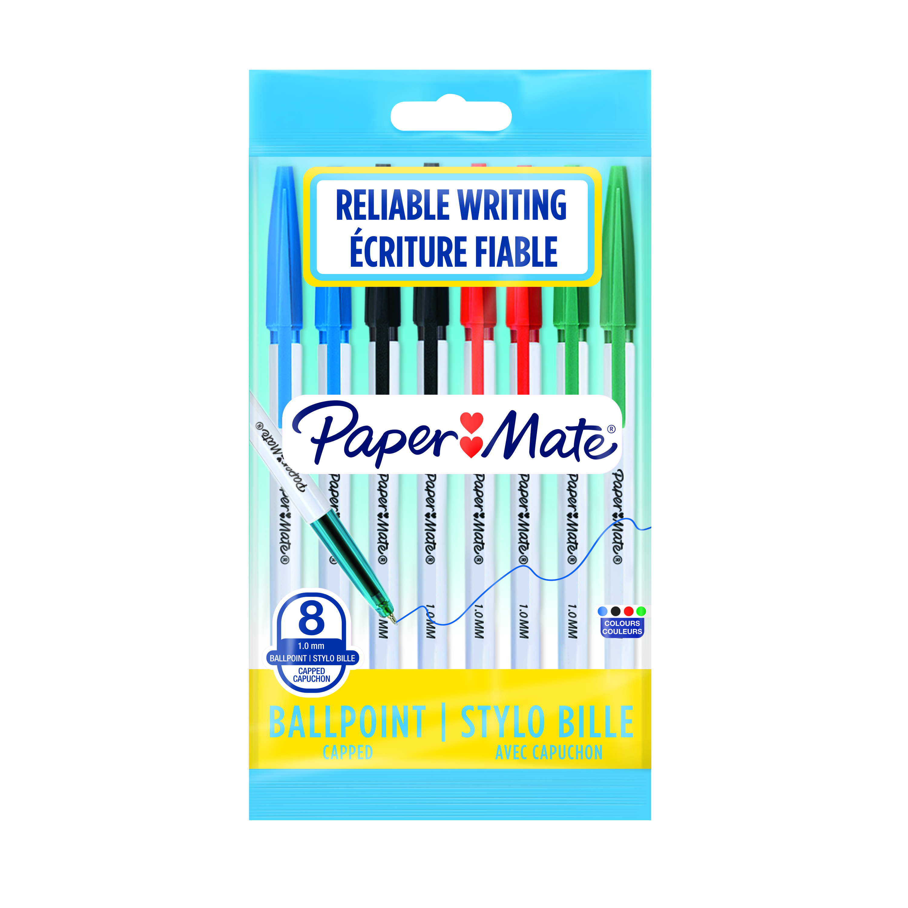 PAPER MATE 045 Capped Ball Pen – Asst 8’s