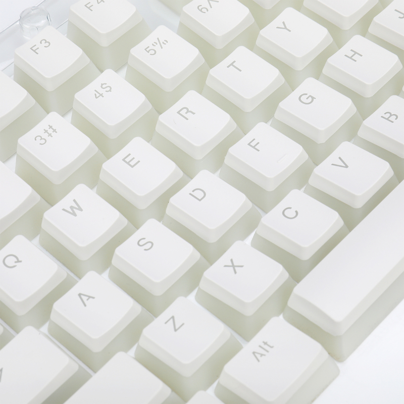 Redragon SCARAB Semi-Transparent Mechanical Keycaps – White – White