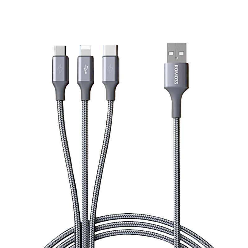 Romoss 3in1 Lightning Charge Sync|Micro USB