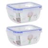Source Direct – Rectangular Clear Storage Container 400ml – Pack of 2 Source Direct – Rectangular Clear Storage Container 400ml – Pack of 2