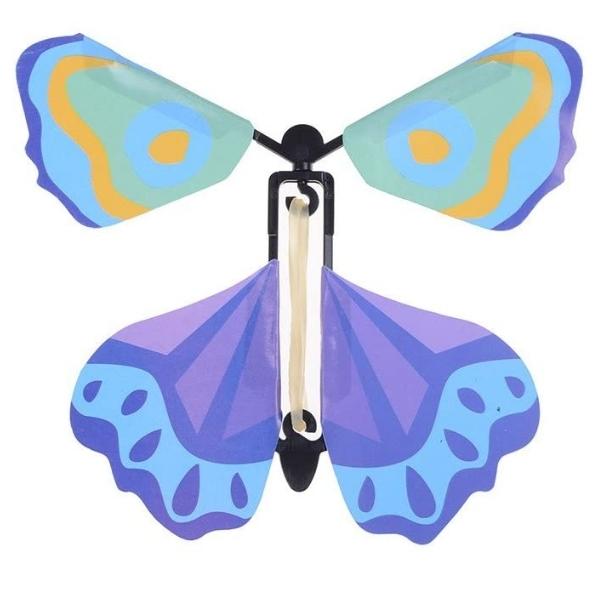 Source Direct – Flying Butterfly / Magic Wind Up Fairy Butterfly – Green / Purple