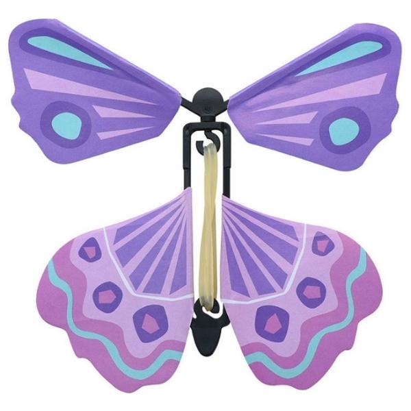 Source Direct – Flying Butterfly / Magic Wind Up Fairy Butterfly – Purple / Pink
