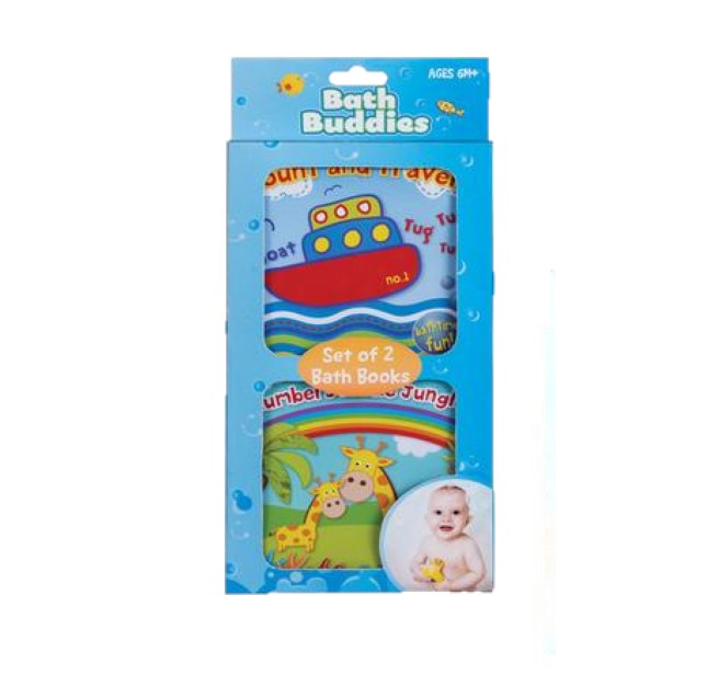Bath Buddies Bath Books – Set of 2 – Educational Learning Toys