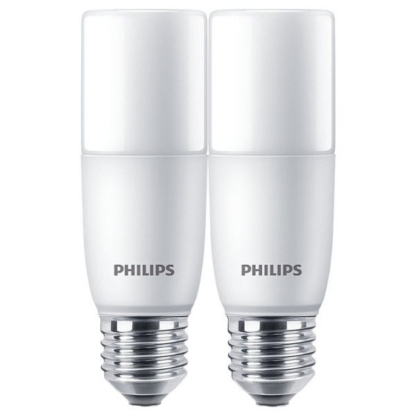 Philips – LED Lamp Stick E27 3000K 5.5W Warm White – Pack of 2