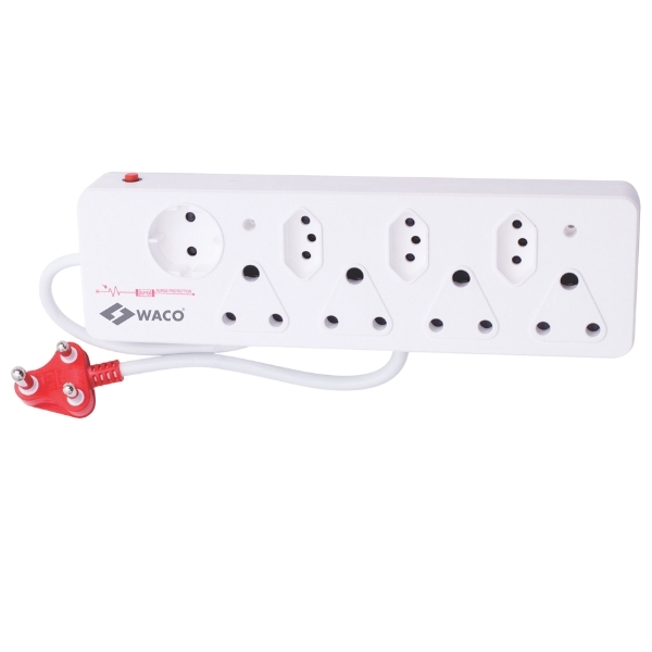 Waco – 8 Way Multiplug with Surge Protection and Shutters