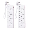 Waco – 8 Way Multiplug with Shutters – Pack of 2 Waco – 8 Way Multiplug with Shutters – Pack of 2
