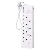 Waco – 8 Way Multiplug with USB Chargers and Shutters Waco – 8 Way Multiplug with USB Chargers and Shutters