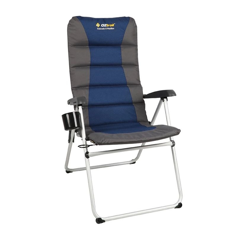 OZtrail Cascade 5 Position Folding Arm Chair 160kg