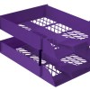 Treeline Desk Letter Tray Set 2 Tier – Electric Purple Treeline Desk Letter Tray Set 2 Tier – Electric Purple