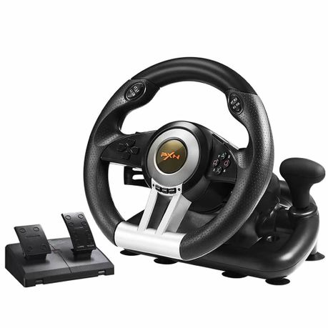 USB Racing Gaming Steering Wheel And Gear, Pedal Set – PXN-V3 pro