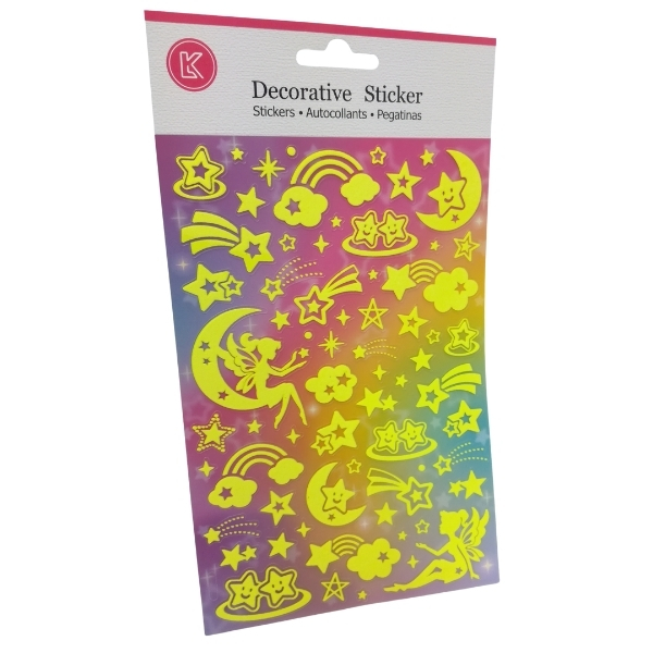SourceDirect – Stickers / Glow-in-the-Dark Stickers – Stars, Moon & Fairies