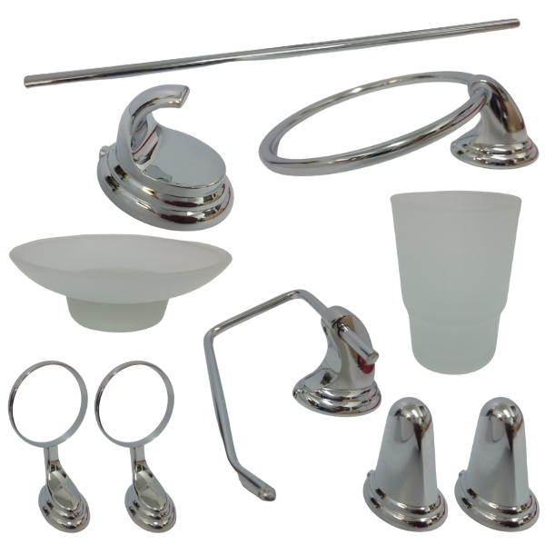 Regal – Bathroom Set / Eclipse Chrome Bathroom Set – 6 Piece