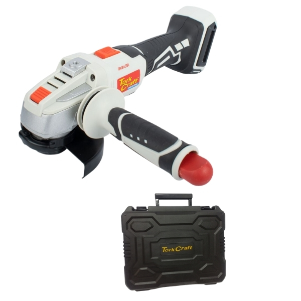 Tork Craft – Brushless Angle Grinder with Carry Case – Tool Only