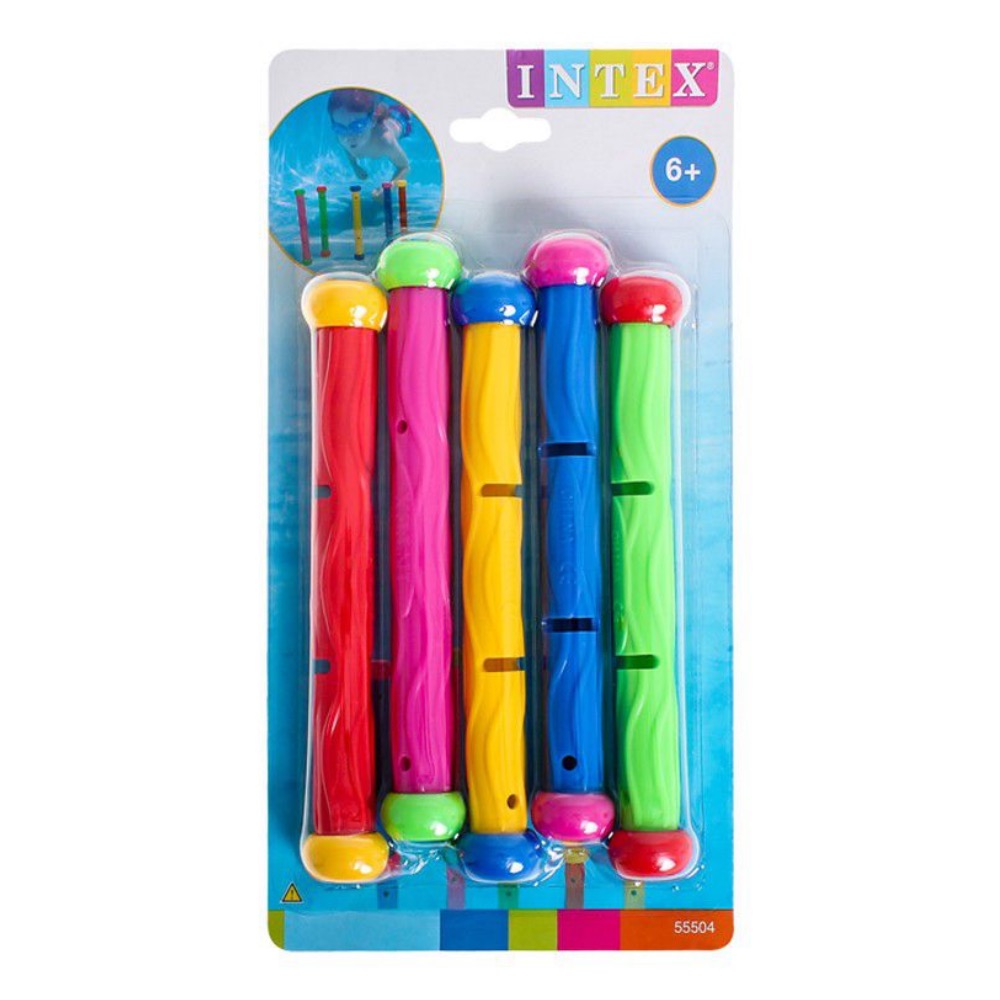 Intex Multicolour Diving Weight Sticks – Underwater Pool Toy