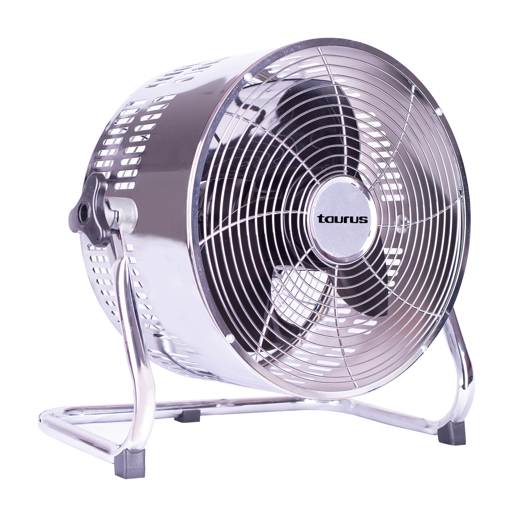 Taurus Fan 3 Speed Floor Fan Steel Silver 25cm 80W