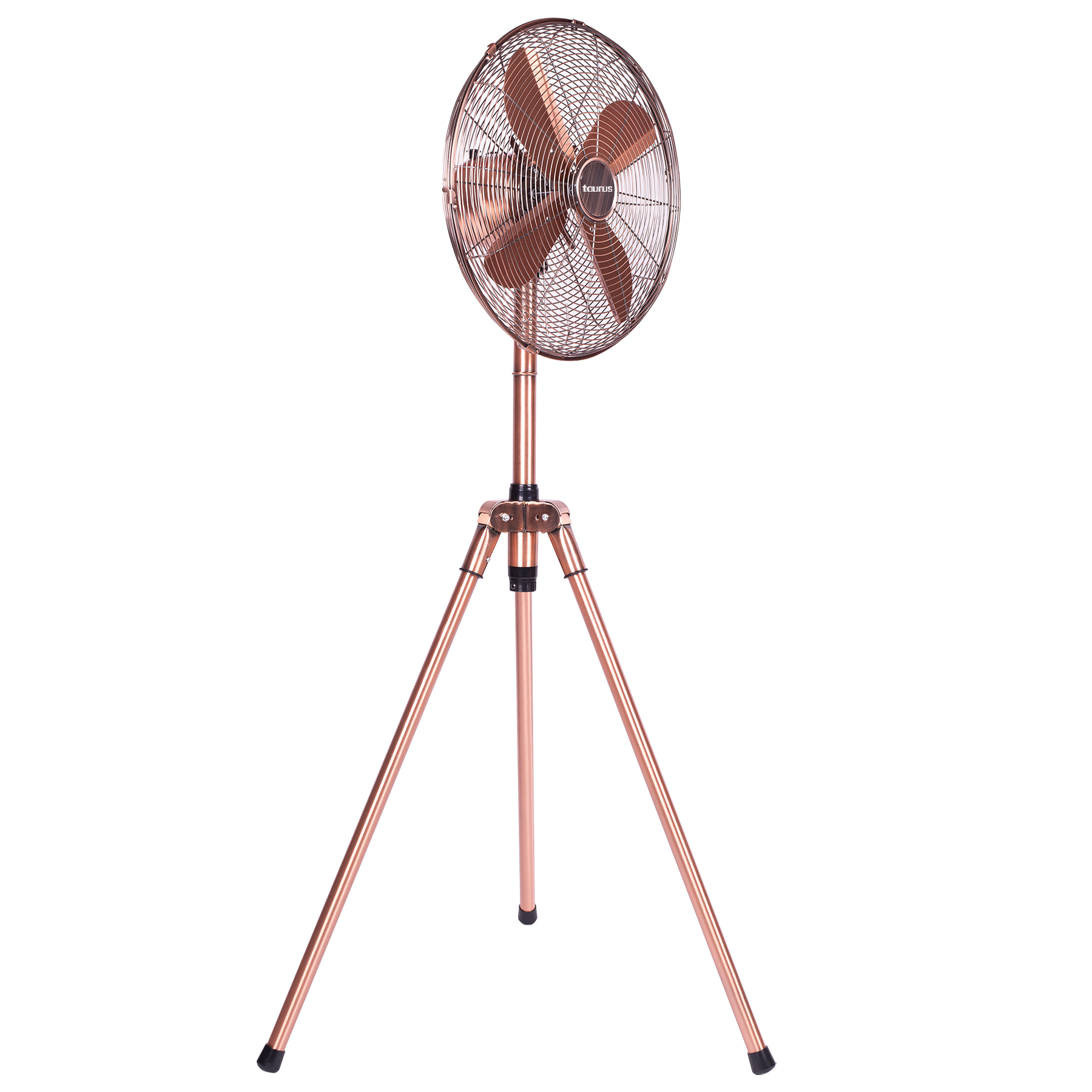 Taurus Fan 3 Speed Height Adjustable Pedestal Steel Copper 40cm 50W