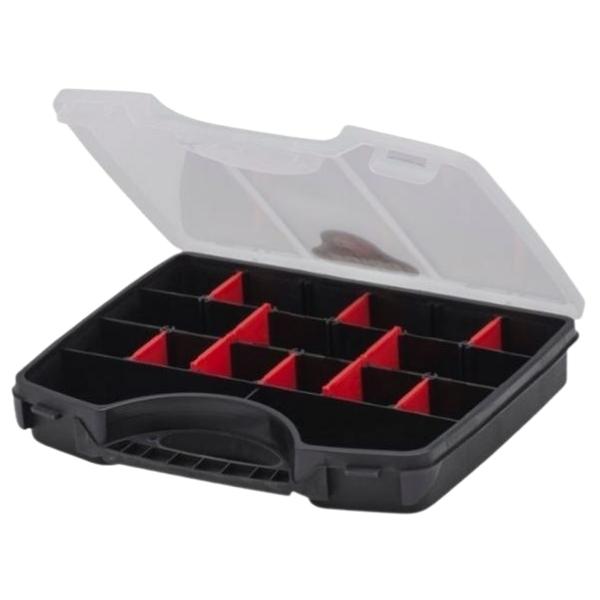 Pride – Organiser Tool Box 26cm – Black/Red – Pack of 6