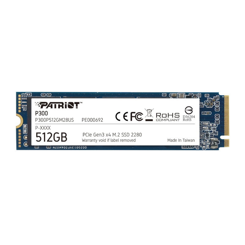 Patriot P300 512GB M.2 PCIe NVMe SSD1