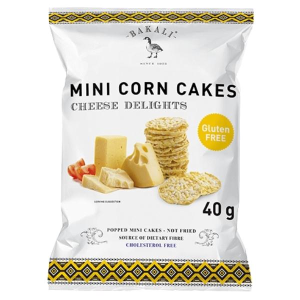 BAKALI – Mini Corn Cakes 40g – Cheese Delight – Pack of 5