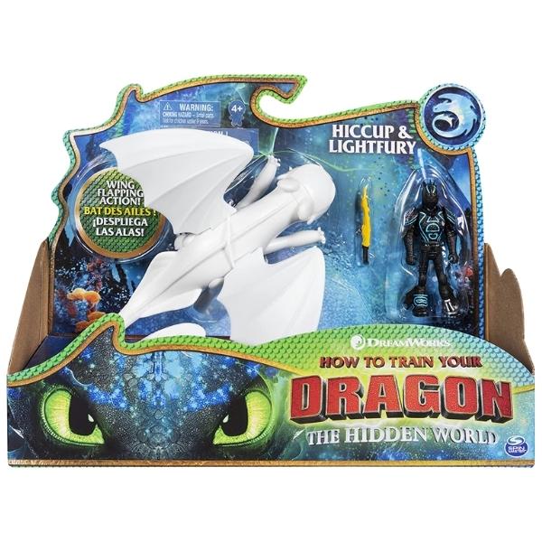 Dreamworks Dragon with Armored Viking Figure – Hiccup & Lightfury