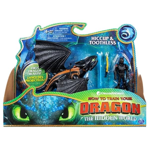 Dreamworks Dragon with Armored Viking Figure – Hiccup & Toothless