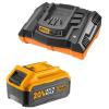 Ingco – Fast Intelligent Charger 20V and 5.0Ah Lithium-Ion Battery Pack Ingco – Fast Intelligent Charger 20V and 5.0Ah Lithium-Ion Battery Pack