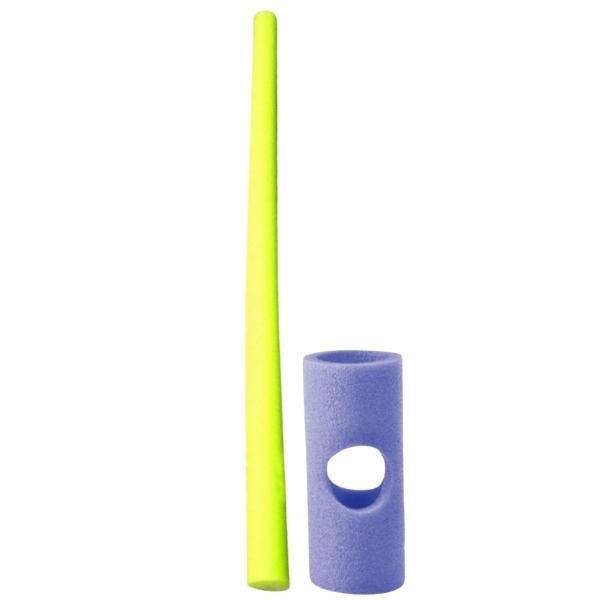 Source Direct- Yellow Pool Noodle 1.5m with a Purple Connector 22cm x 9.5cm