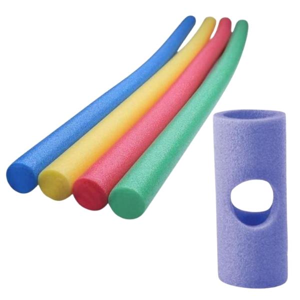 Source Direct- Assorted Pool Noodle 1.5m with Purple Connector 22cm x 9.5cm