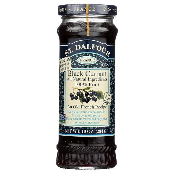 ST DALFOUR – Jam / Black Currant Extra Fruit Jam 284g – Pack of 6