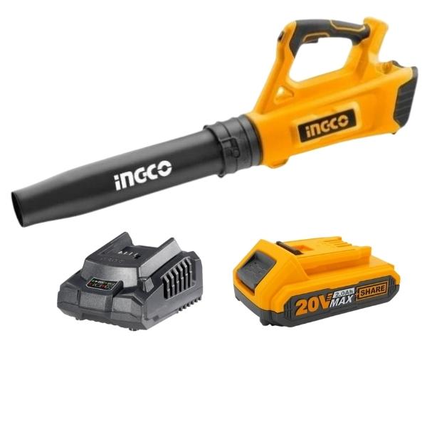 INGCO – Lithium-Ion Blower 20V with 2.0Ah Battery and Charger
