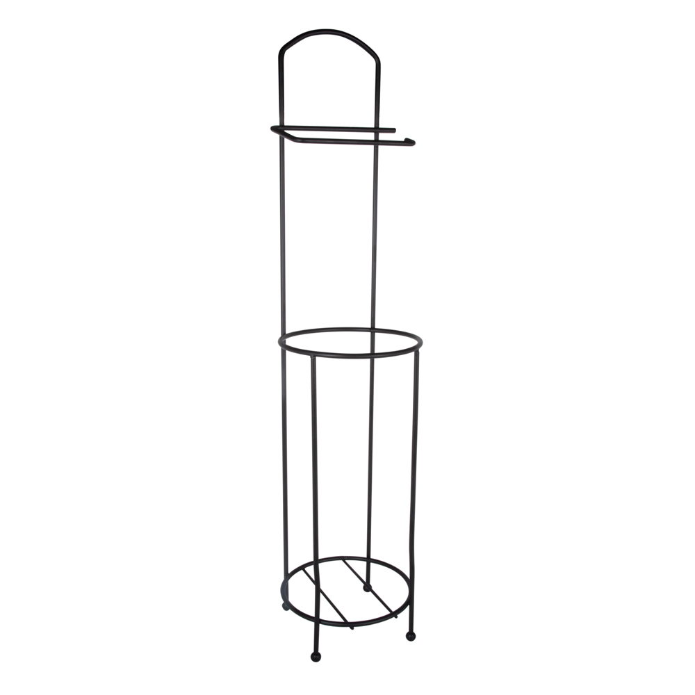 Wildberry Matt Black Toilet Roll Holder & Storer