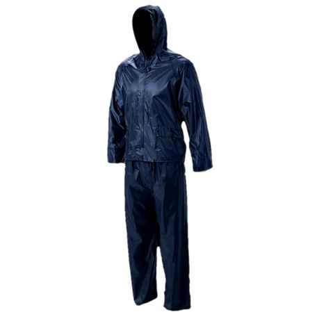 Dromex 2 Piece Rubberised Rain Suit – Navy Blue – S