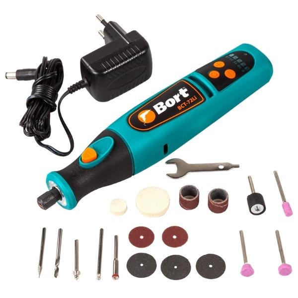 Bort – Cordless Battery Engraver with Charger and 20Pc Set of Accessories