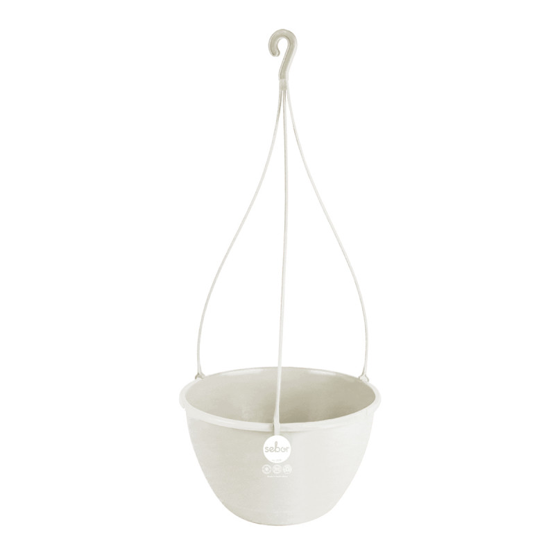 Sebor – Hanging Pot Plant Set – White – 25 cm