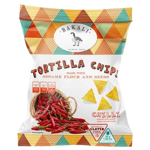 Bakali – Sesame Crisps 30g – Mexican Chilli – Box of 15