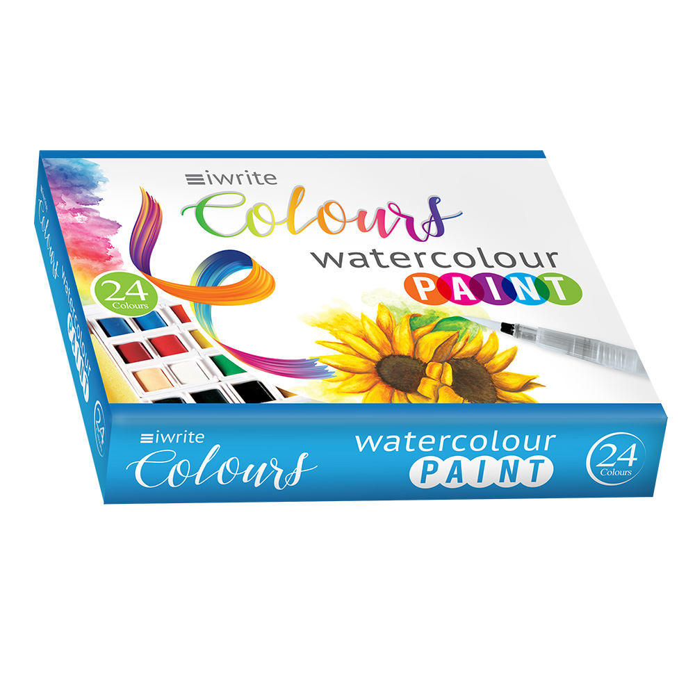 iWrite Colours Watercolour Paint – 24`s – Water Colouring Set