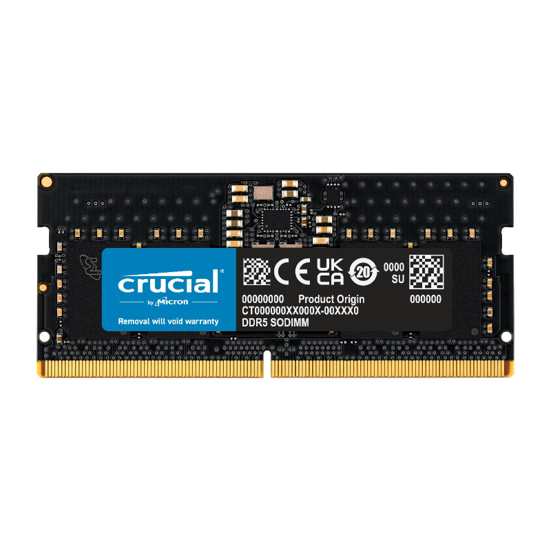 Crucial 32GB 4800MHz DDR5 SODIMM Laptop Memory