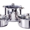 Salton Stainless Steel 6 Piece Family Potset Salton Stainless Steel 6 Piece Family Potset