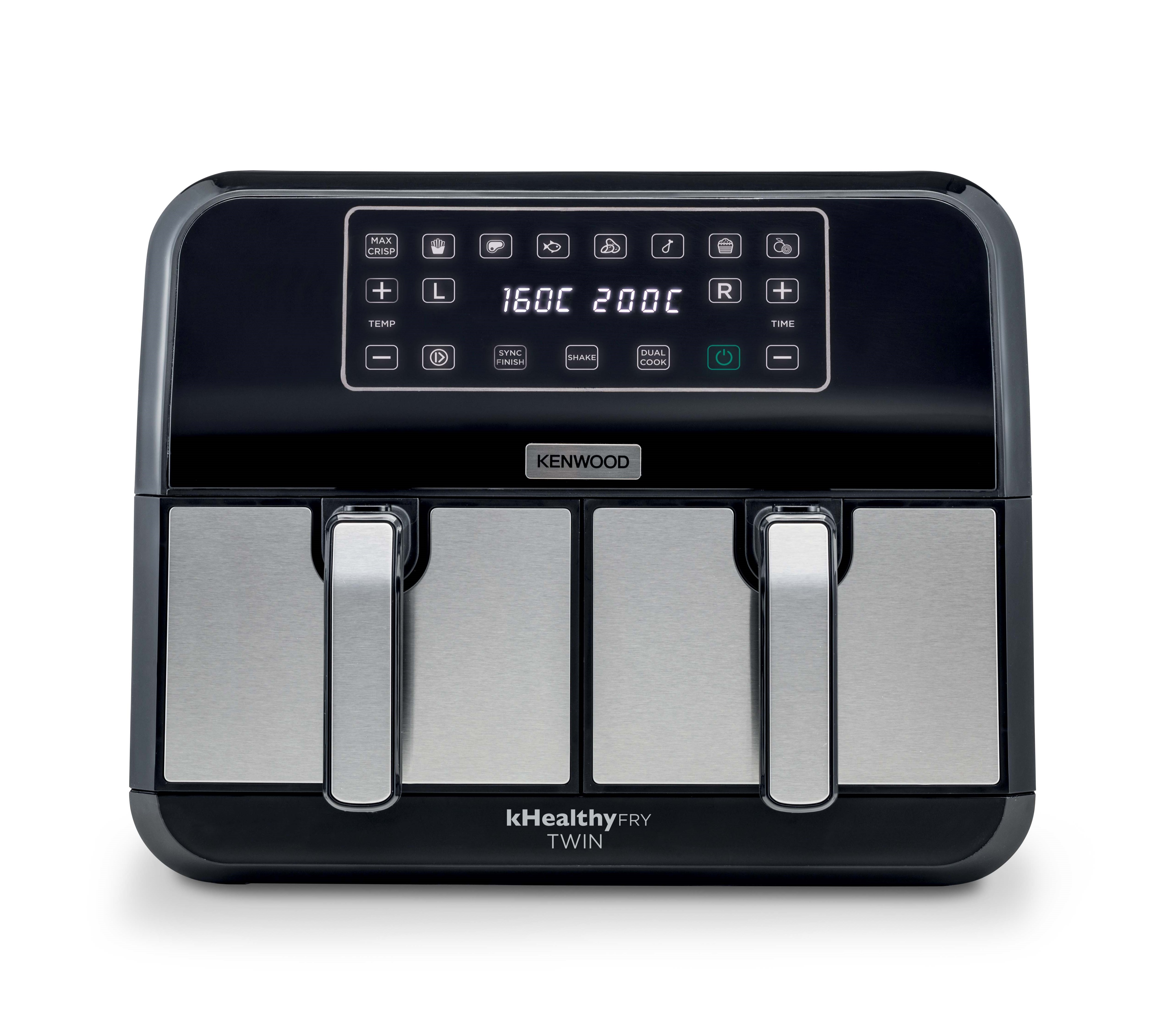 Kenwood – 8L kHealthy Max Crisp Dual Air Fryer – HFM75.000MB